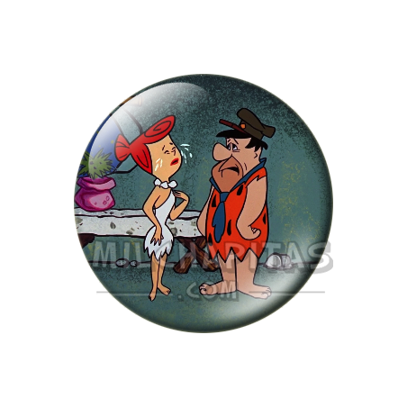 Chapa de Los Picapiedra: Pedro y Vilma (Vilma Llorando)