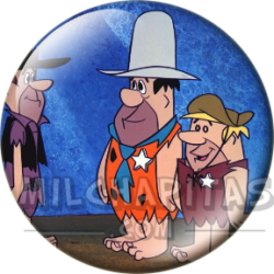 Chapa de Los Picapiedra: Pedro y Pablo (Sheriff por un Día)
