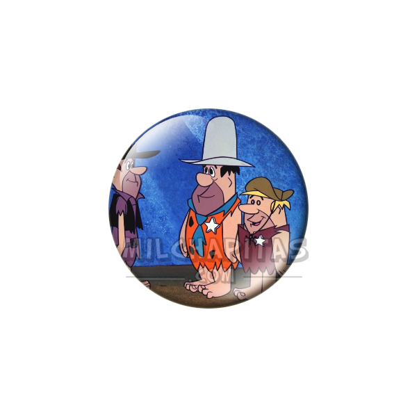 Chapa de Los Picapiedra: Pedro y Pablo (Sheriff por un Día)