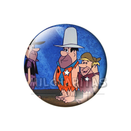 Chapa de Los Picapiedra: Pedro y Pablo (Sheriff por un Día)