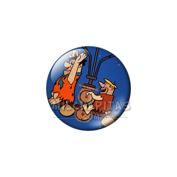 Chapa de Los Picapiedra: Pedro y Pablo (El Volador)