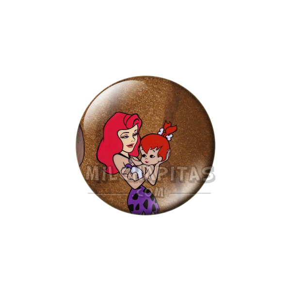 Chapa de Los Picapiedra: Pebbles y Ann-Margrock