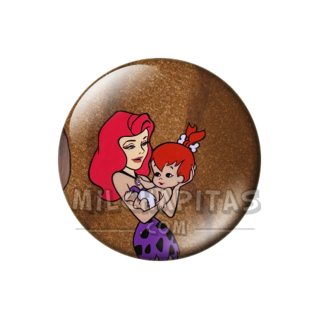 Chapa de Los Picapiedra: Pebbles y Ann-Margrock