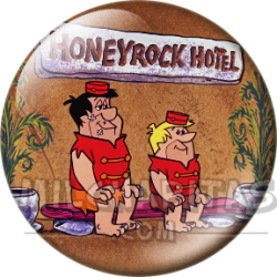 Chapa de Los Picapiedra: Pedro y Pablo (Botones del Hotel)
