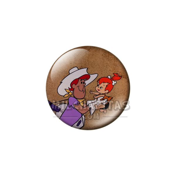 Chapa de Los Picapiedra: Pebbles (En el Rodeo)