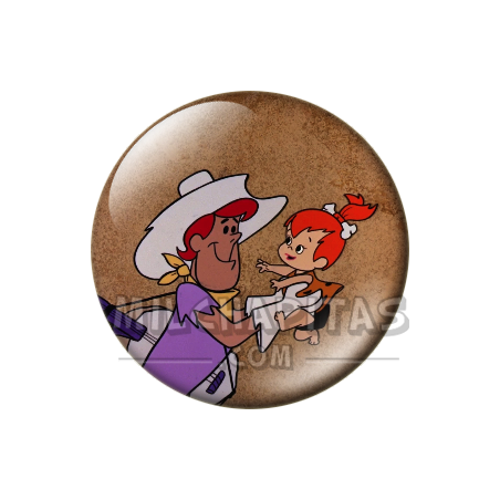 Chapa de Los Picapiedra: Pebbles (En el Rodeo)