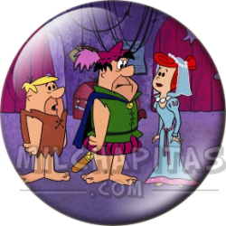 Chapa de Los Picapiedra: Pedro, Pablo y Vilma (En el Teatro)