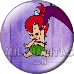Chapa de Los Picapiedra: Pebbles (En Bañador)
