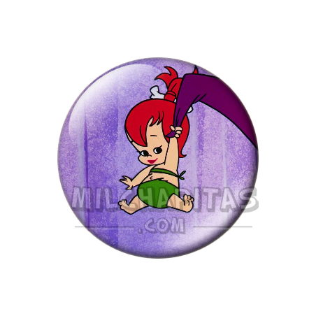 Chapa de Los Picapiedra: Pebbles (En Bañador)
