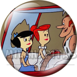Chapa de Los Picapiedra: Vilma y Betty (Con Rodney)