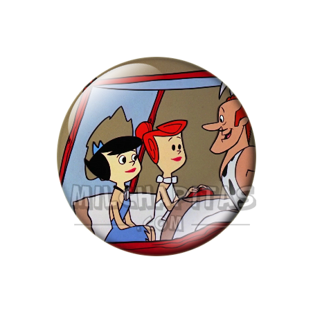 Chapa de Los Picapiedra: Vilma y Betty (Con Rodney)