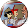 Chapa de Los Picapiedra: Vilma y Betty (Con Rodney)