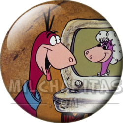 Chapa de Los Picapiedra: Dino y Sassie