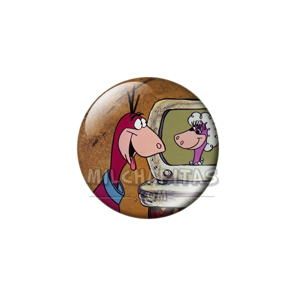 Chapa de Los Picapiedra: Dino y Sassie