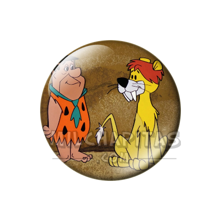 Chapa de Los Picapiedra: Pedro Picapiedra (Con el León)