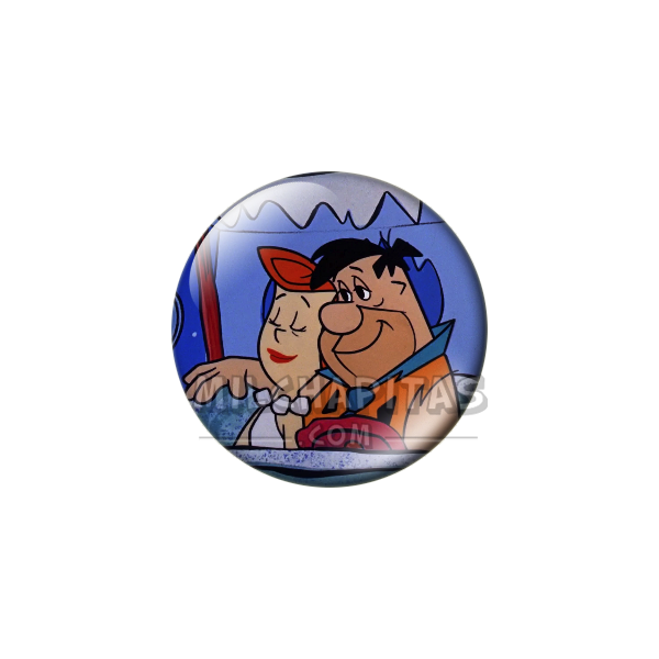 Chapa de Los Picapiedra: Pedro y Vilma (Abrazados)