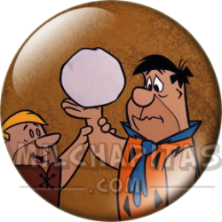 Chapa de Los Picapiedra: Pedro Picapiedra (Con la Bola)