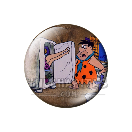 Chapa de Los Picapiedra: Pedro Picapiedra (Con la Nevera)