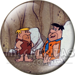 Chapa de Los Picapiedra: Pedro y Pablo (El Nuevo Jefe)