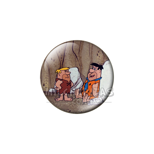 Chapa de Los Picapiedra: Pedro y Pablo (El Nuevo Jefe)