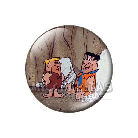 Chapa de Los Picapiedra: Pedro y Pablo (El Nuevo Jefe)