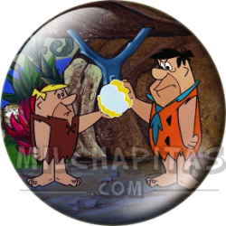 Chapa de Los Picapiedra: Pedro y Pablo (Pegados a la Bola)