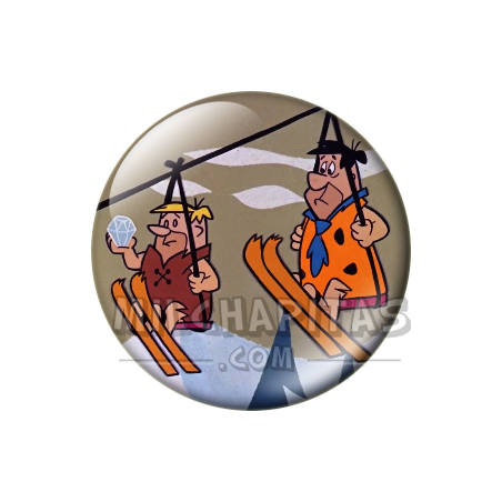 Chapa de Los Picapiedra: Pedro y Pablo (En el Telesilla)