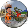 Chapa de Los Picapiedra: Pedro y Pebbles (De Paseo)