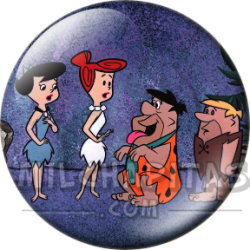 Chapa de Los Picapiedra: Pedro, Pablo, Vilma y Betty