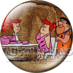 Chapa de Los Picapiedra: Pedro y Vilma (Con la Suegra)