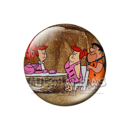 Chapa de Los Picapiedra: Pedro y Vilma (Con la Suegra)