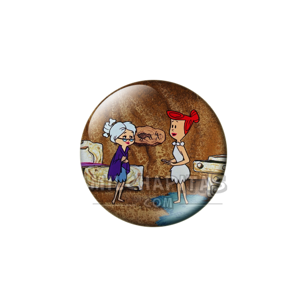 Chapa de Los Picapiedra: Betty y Vilma (Betty de Anciana)