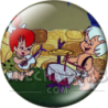 Chapa de Los Picapiedra: Pebbles y Bam-Bam (Tocando)