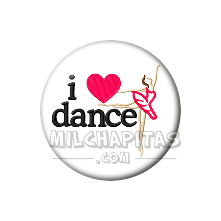 Chapa de I love...: I love dance 01