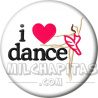 Chapa de I love...: I love dance 01