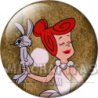 Chapa de Los Picapiedra: Vilma Picapiedra (Con el Conejo)