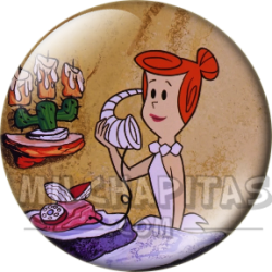 Chapa de Los Picapiedra: Vilma Picapiedra (Al Teléfono)