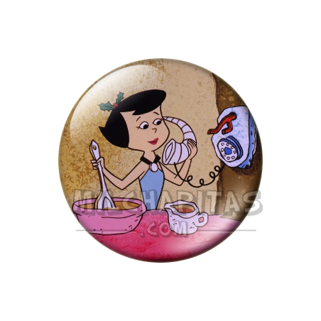 Chapa de Los Picapiedra: Betty Mármol (Al Teléfono)