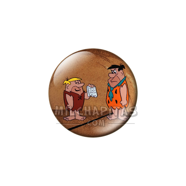 Chapa de Los Picapiedra: Pedro y Pablo (Con la Nota)