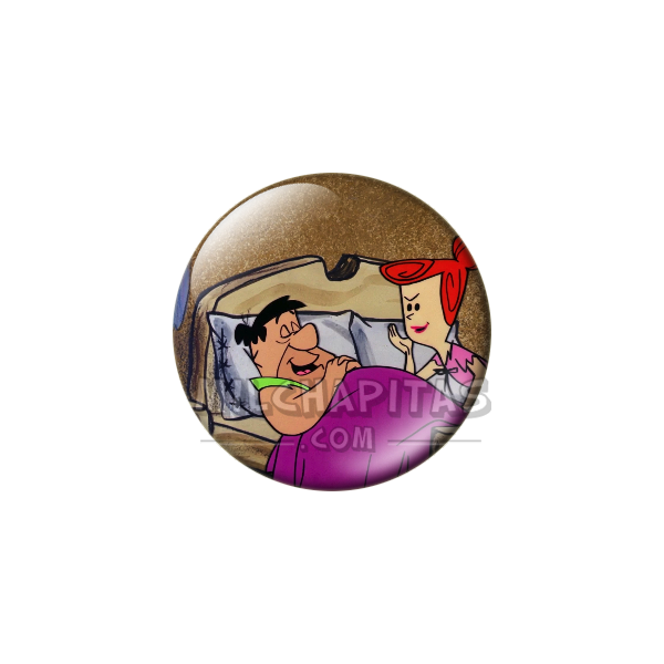 Chapa de Los Picapiedra: Pedro y Vilma (En la Cama)