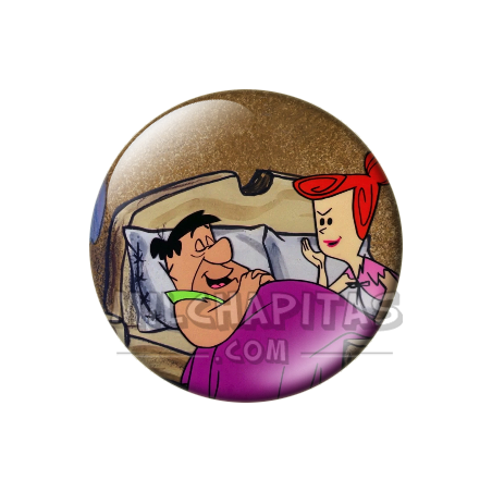 Chapa de Los Picapiedra: Pedro y Vilma (En la Cama)