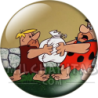 Chapa de Los Picapiedra: Pedro y Pablo (Con el Saco)