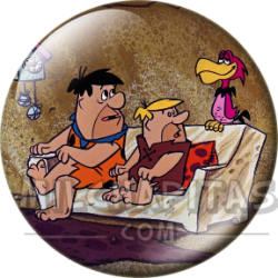 Chapa de Los Picapiedra: Pedro y Pablo (En el Sofá)