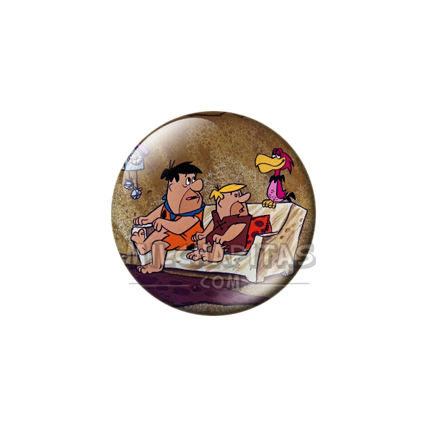 Chapa de Los Picapiedra: Pedro y Pablo (En el Sofá)