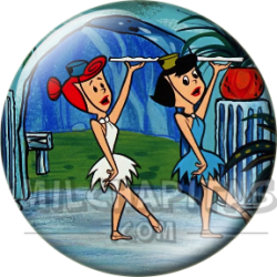 Chapa de Los Picapiedra: Vilma y Betty (De Camareras)