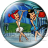 Chapa de Los Picapiedra: Vilma y Betty (De Camareras)