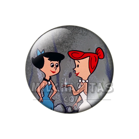 Chapa de Los Picapiedra: Vilma y Betty (El Anillo)