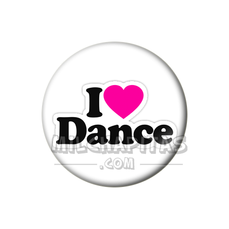 Chapa de I love...: I love dance 02