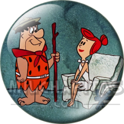 Chapa de Los Picapiedra: Pedro y Vilma (Explorador)