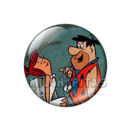 Chapa de Los Picapiedra: Pedro y Vilma (El Hipnotizador)